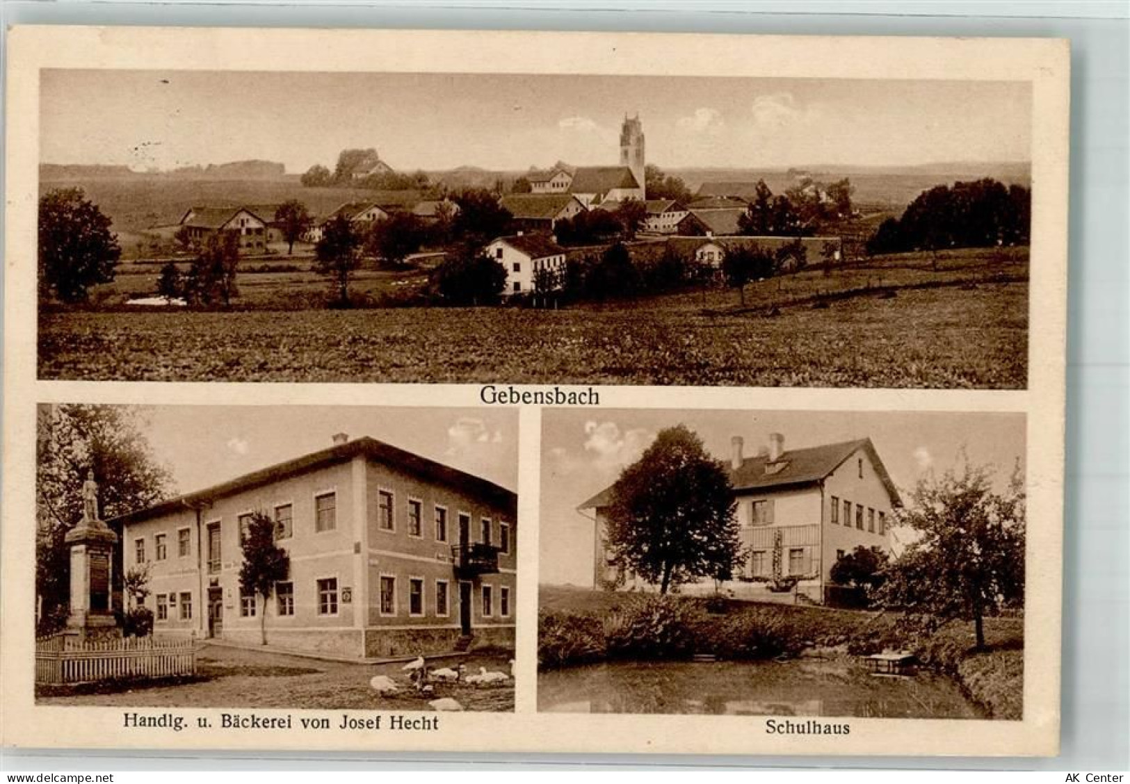 84416 W8252 Gebensbach , Vils - Bäckerei Hecht Denkmal Schule - 13637654