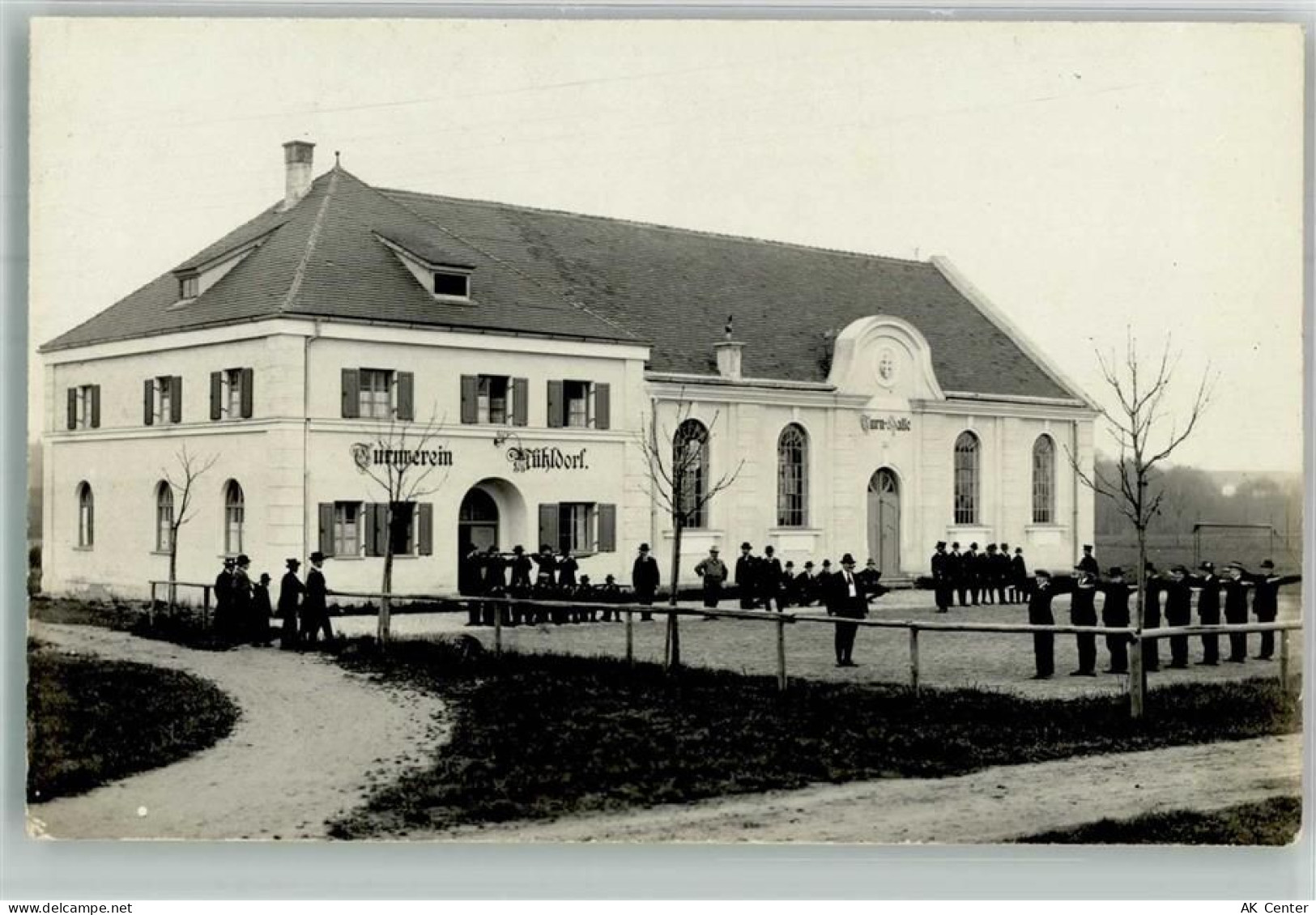 84453 W8260 Mühldorf a. Inn 1914 Foto AK Turnhalle Mühldorf Turnverein L... - 13649526
