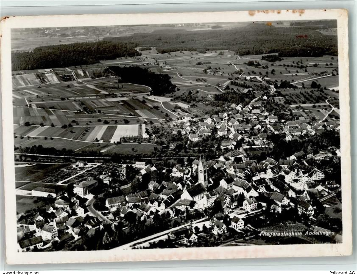 8450 Andelfingen - Panoramaansicht Kirche Luftaufnahme - 13095530