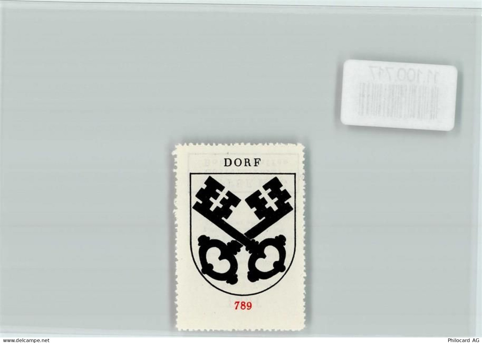 8458 Dorf - Vignette Wappen Kaffee Hag ca 1920-1940 Dorf - 11100717