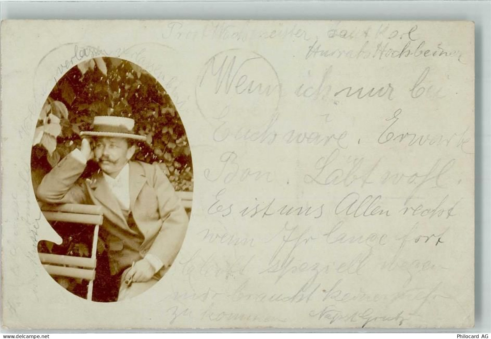 8460 Marthalen 1901 - Portrait Mann Ort lt. Stempel - 39699282