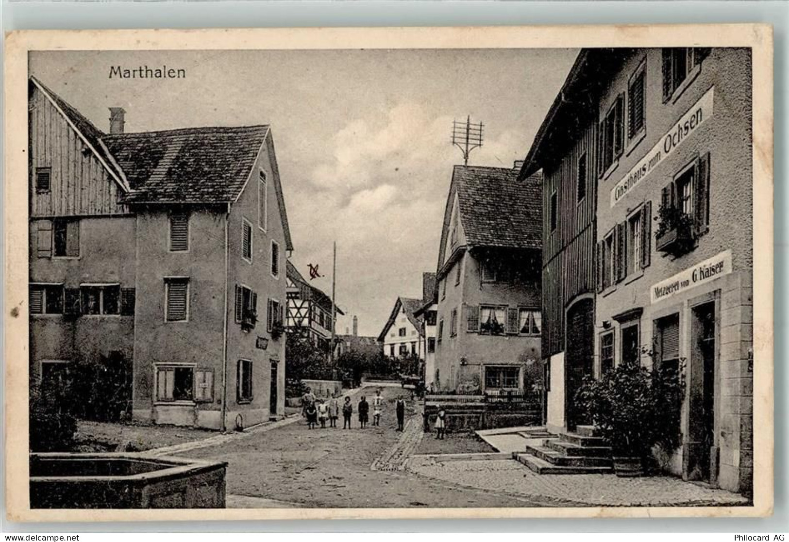 8460 Marthalen 1923 - Gasthaus Zum Ochsen Metzgerei G. Kaiser - 13636433