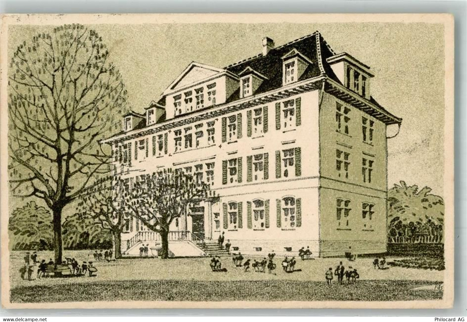 8460 Marthalen Künstlersteindruck Schulhaus Bahnpost Zug 3806 - 13572850