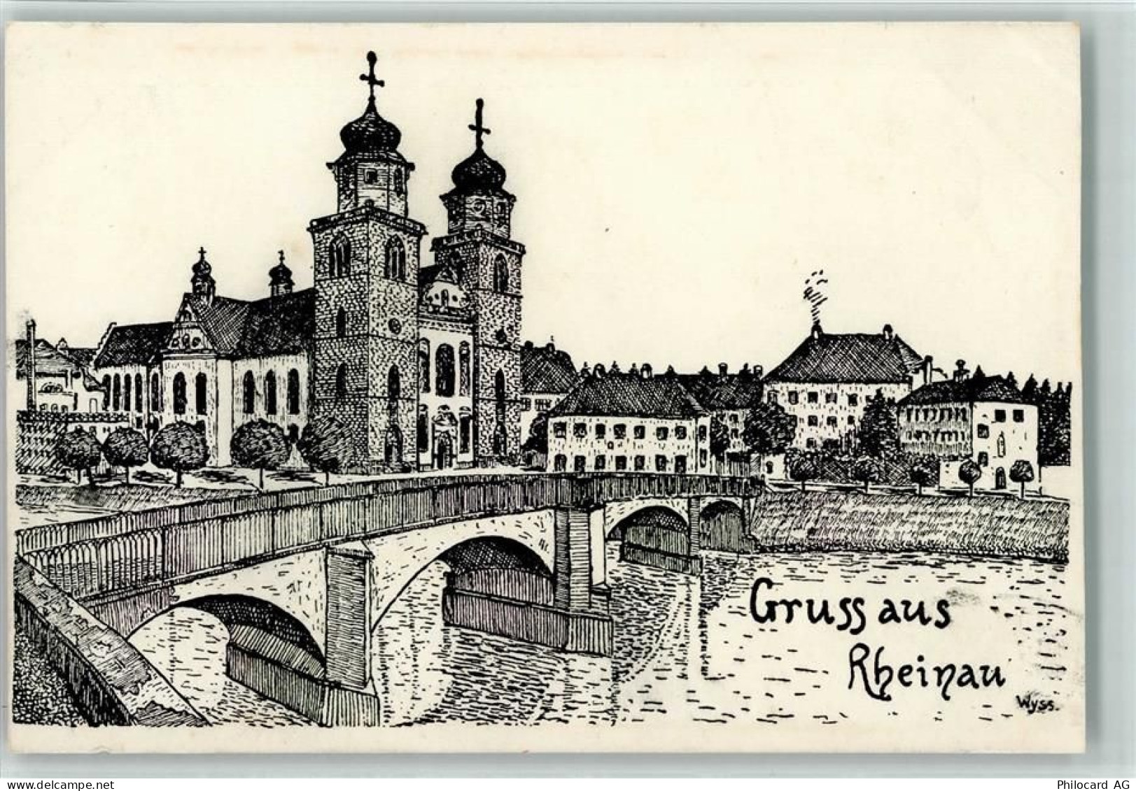 8462 Rheinau Gebrauchsspuren sign Wyss - 13119547