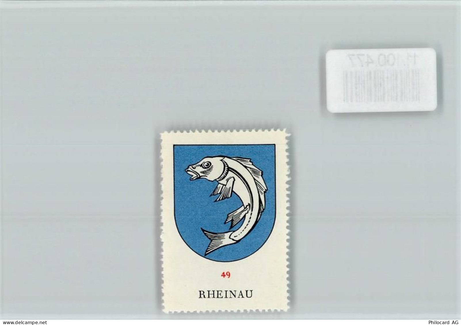 8462 Rheinau - Vignette Wappen Kaffee Hag ca 1920-1940 - 11100477