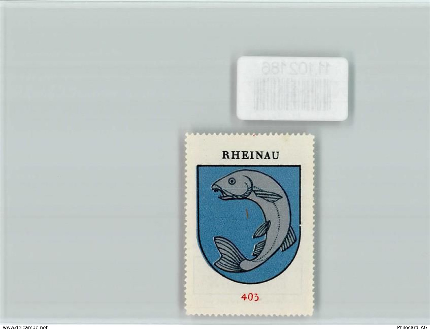 8462 Rheinau - Vignette Wappen Kaffee Hag ca 1920-1940 - 11102186