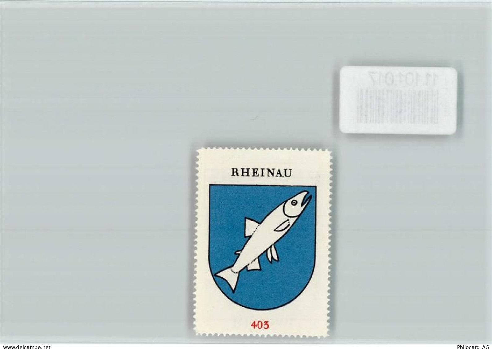 8462 Rheinau - Vignette Wappen Kaffee Hag ca 1920-1940 Rheinau - 11101017