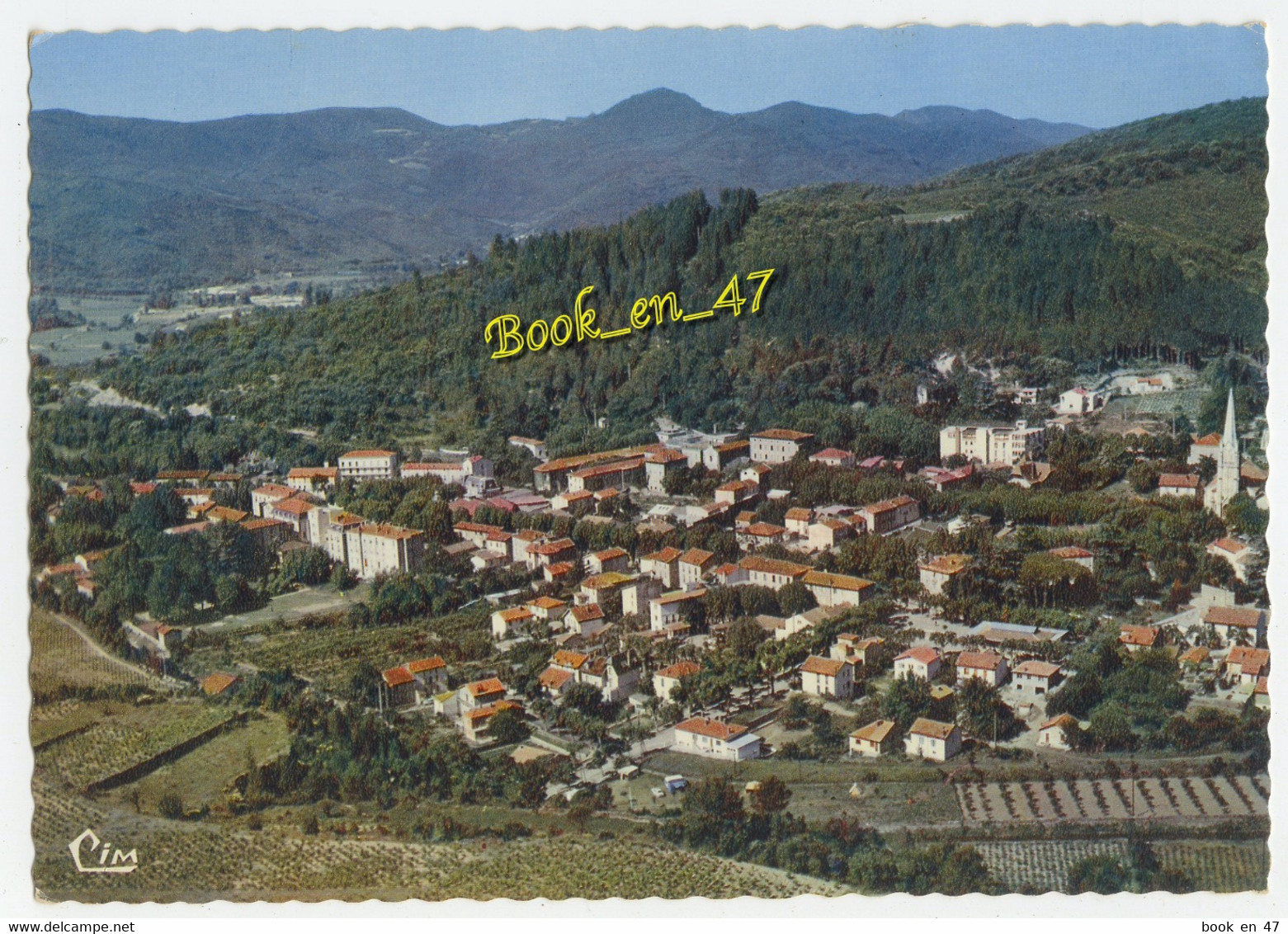 {84850} 34 Hérault Lamalou les Bains , Vue générale aérienne de Lamalou les Bains