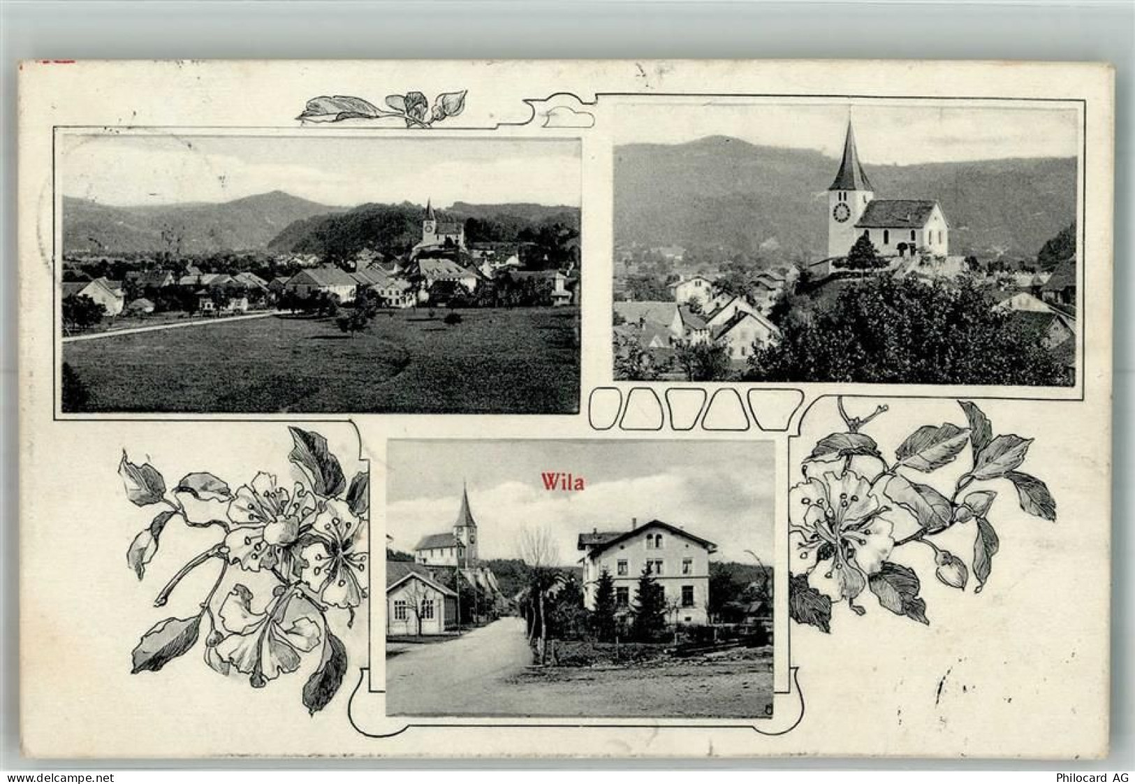 8492 Wila 1912 Foto AK Kirche - 13666377