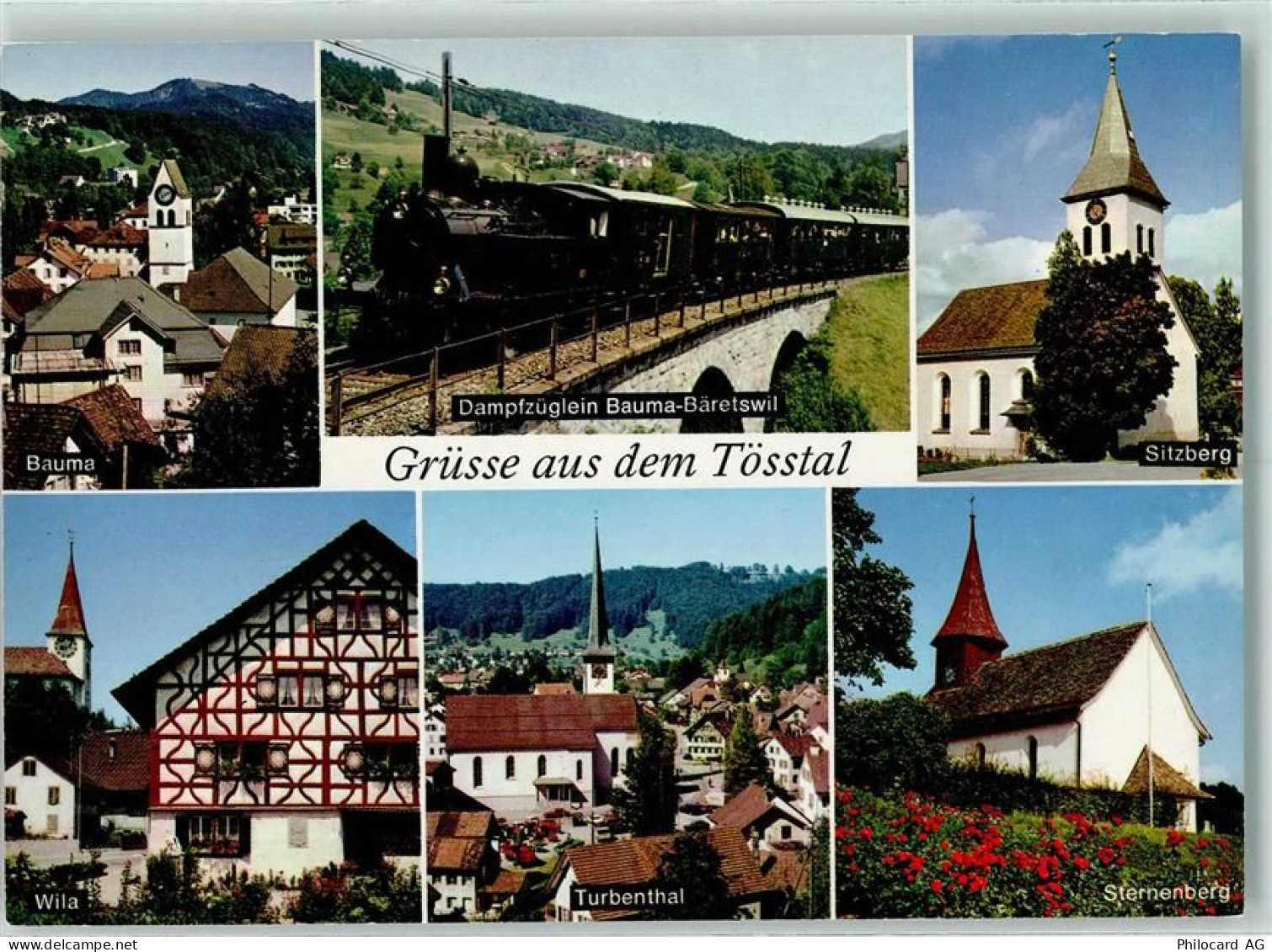 8494 Bauma - Tösstal Bauma Dampfzüglein Bauma-Bäretswil Sitzberg Wila Tu... - 10280882