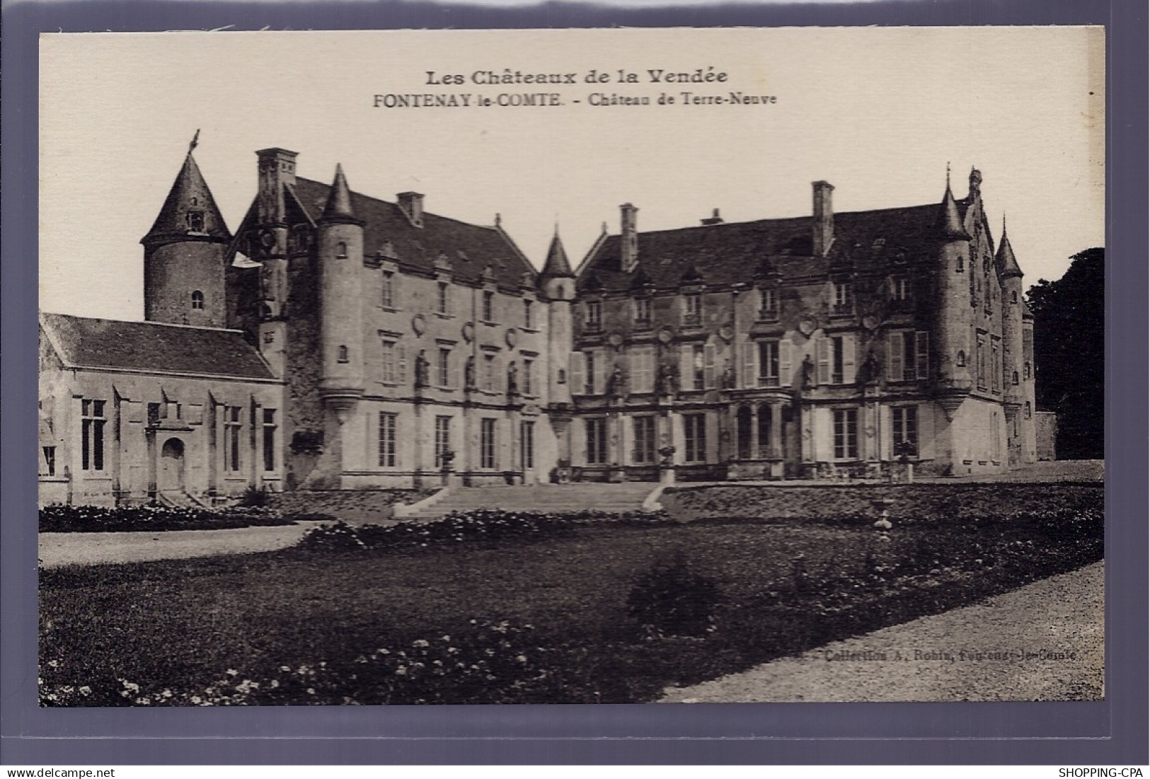 85 - Fontenay-le-Comte - château de Terre-Neuve - Non voyagé - Dos divisé