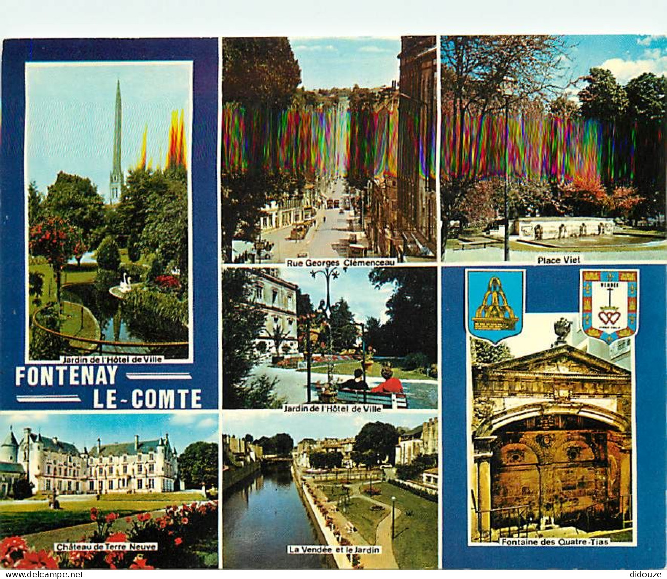 85 - Fontenay le Comte - Multivues - Blasons - CPM - Voir Scans Recto-Verso