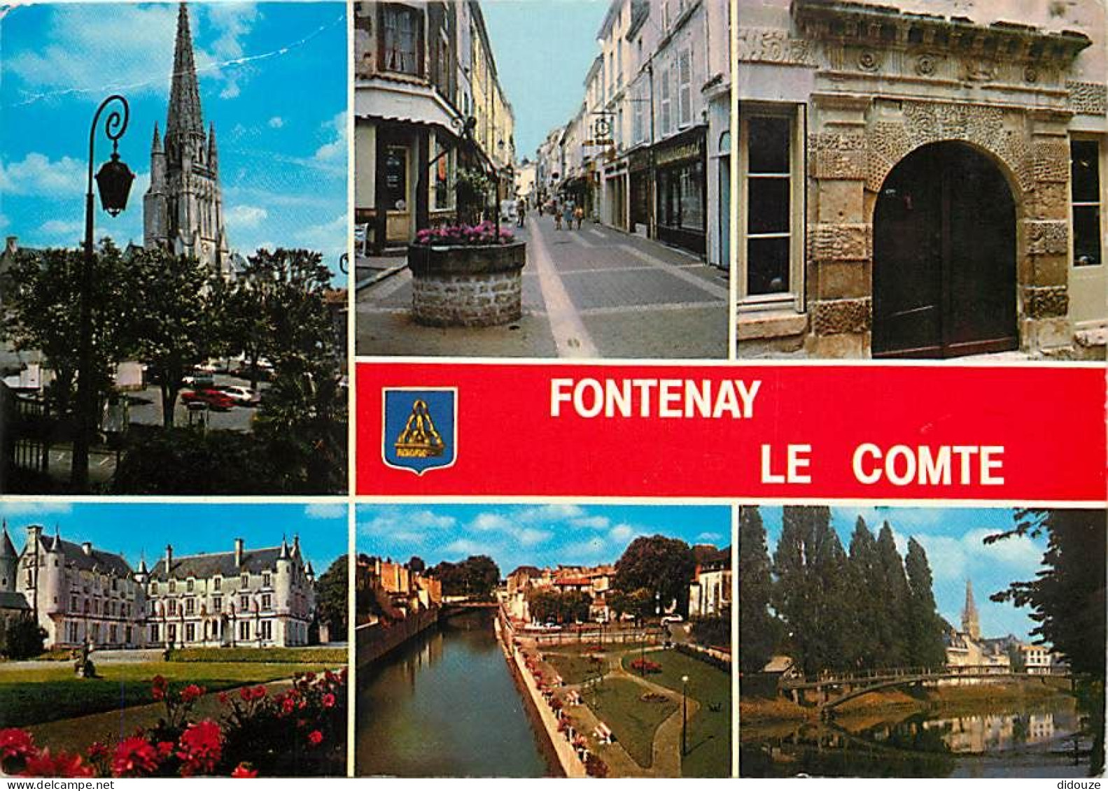 85 - Fontenay le Comte - Multivues - Blasons - CPM - Voir Scans Recto-Verso