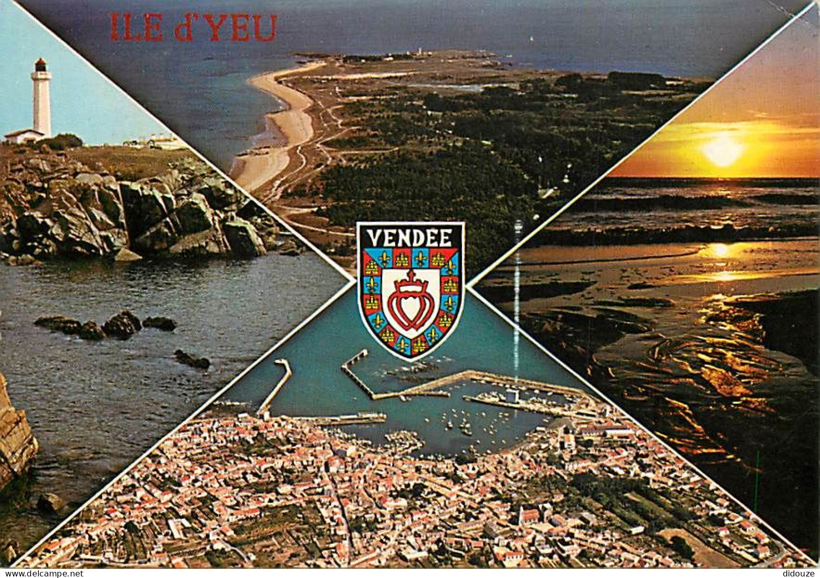 85 - Ile d'Yeu - Multivues - Blasons - CPM - Voir Scans Recto-Verso