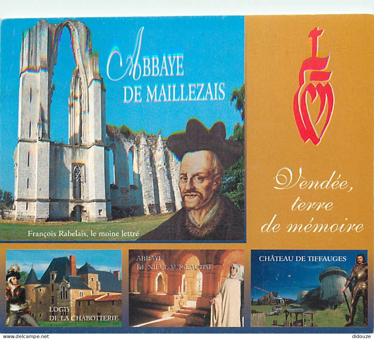 85 - Maillezais - L'Abbaye Saint Pierre - Multivues - Rabelais - CPM - Voir Scans Recto-Verso