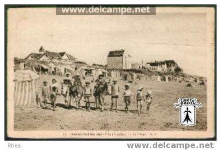 85 Saint-Gilles-Croix-de-Vie - 25 - Saint-Gilles-sur-Vie (Vendée) - La Plage - sépia