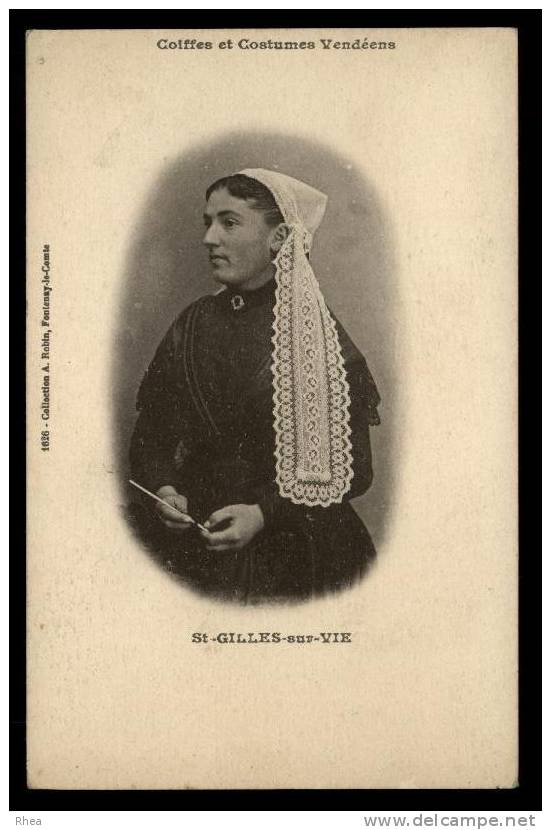 85 Saint-Gilles-Croix-de-Vie Coiffes et Costumes Vendéens St-GILLES-sur-VIE coiffe cos D85D K85222K C85222C RH007814