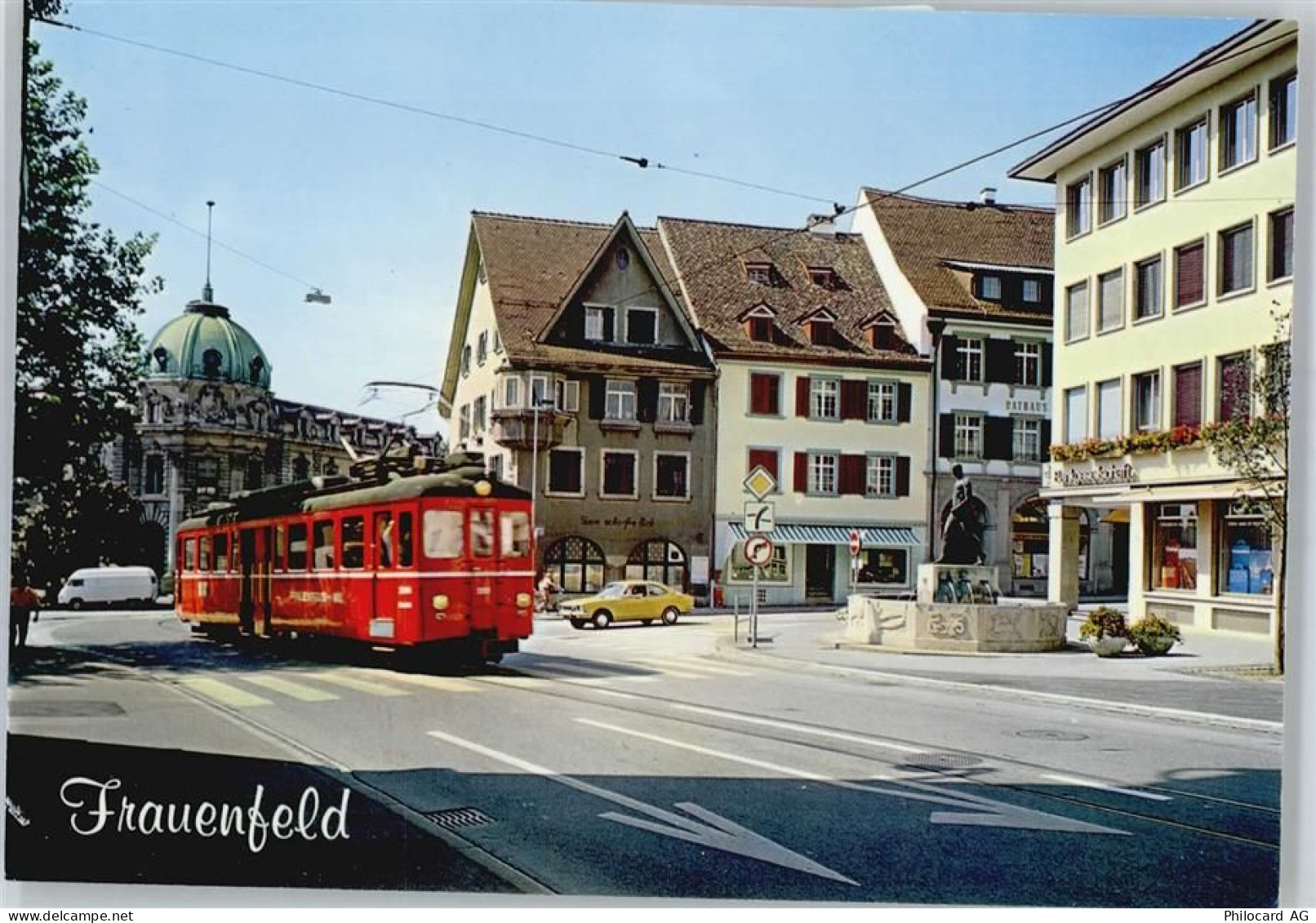 8500 Frauenfeld - Rathausplatz, Straßenbahn Frauenfeld-Wil-Bahn - 50865112