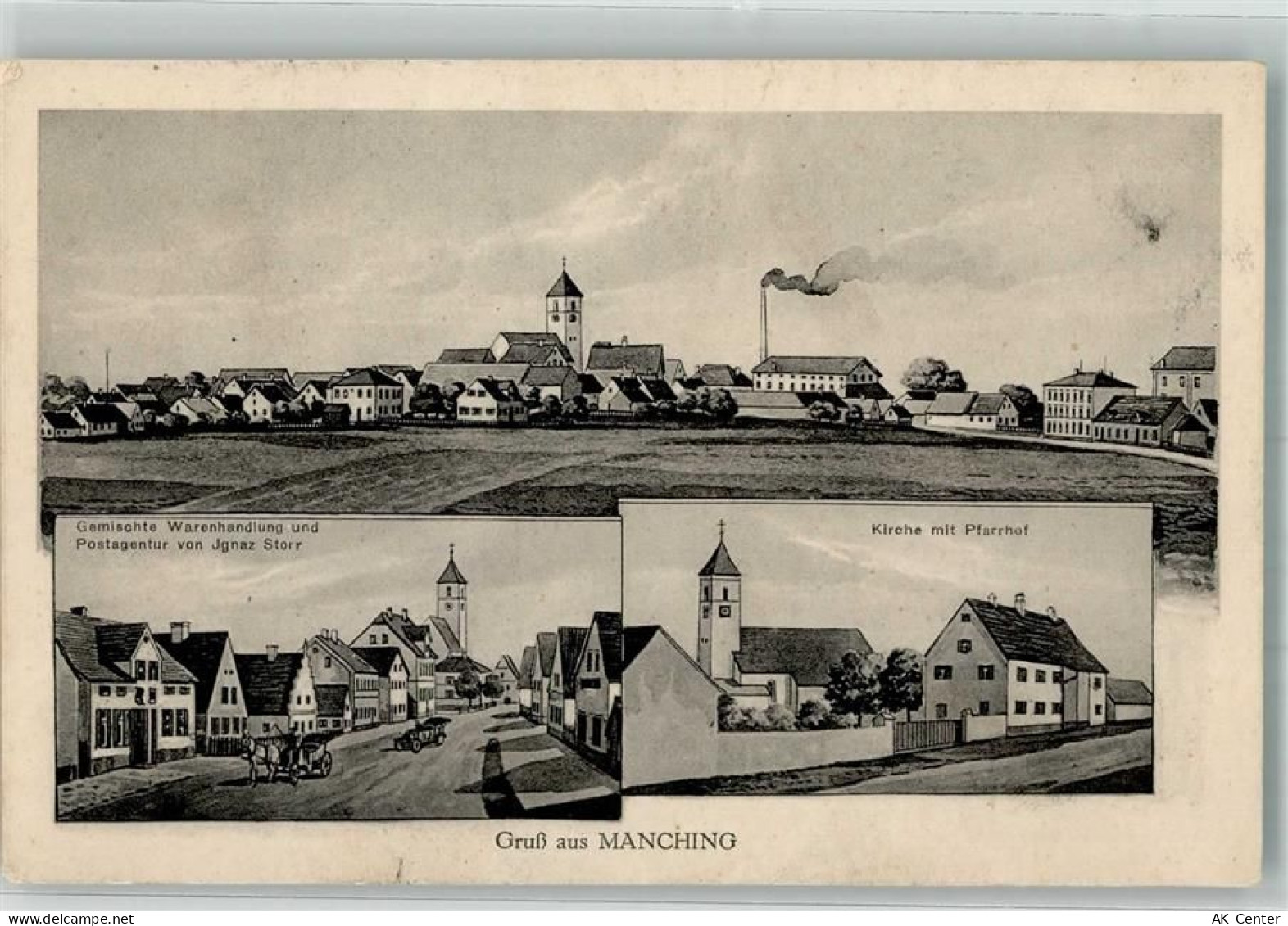 85077 W8072 Manching 1915 - Gemischtwaren-Handlung & Postagentur Storr K... - 13652658