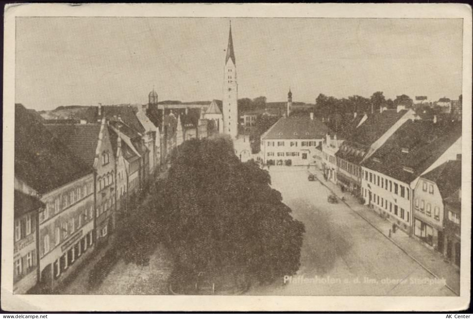 85276 W8068 Pfaffenhofen um 1920/30 - Pfaffenhofen: Oberer Stadtplatz, K... - 20027919