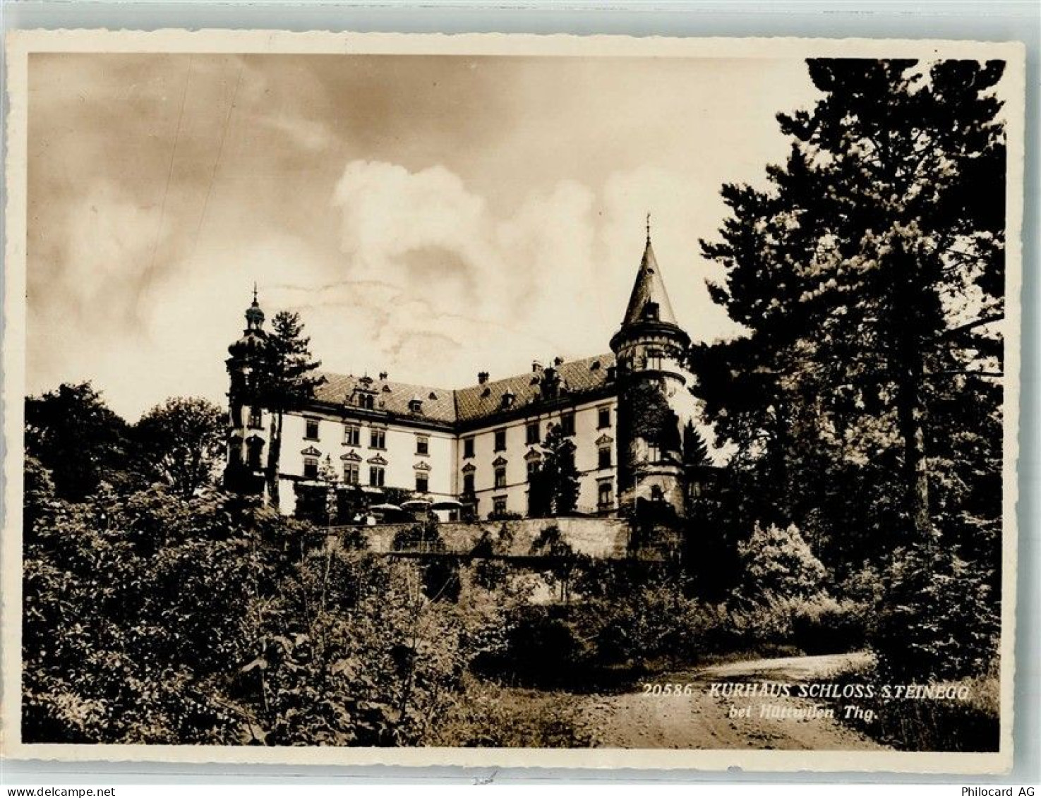 8536 Hüttwilen 1949 Foto AK Schloss Steinegg Kurhaus - 38245834
