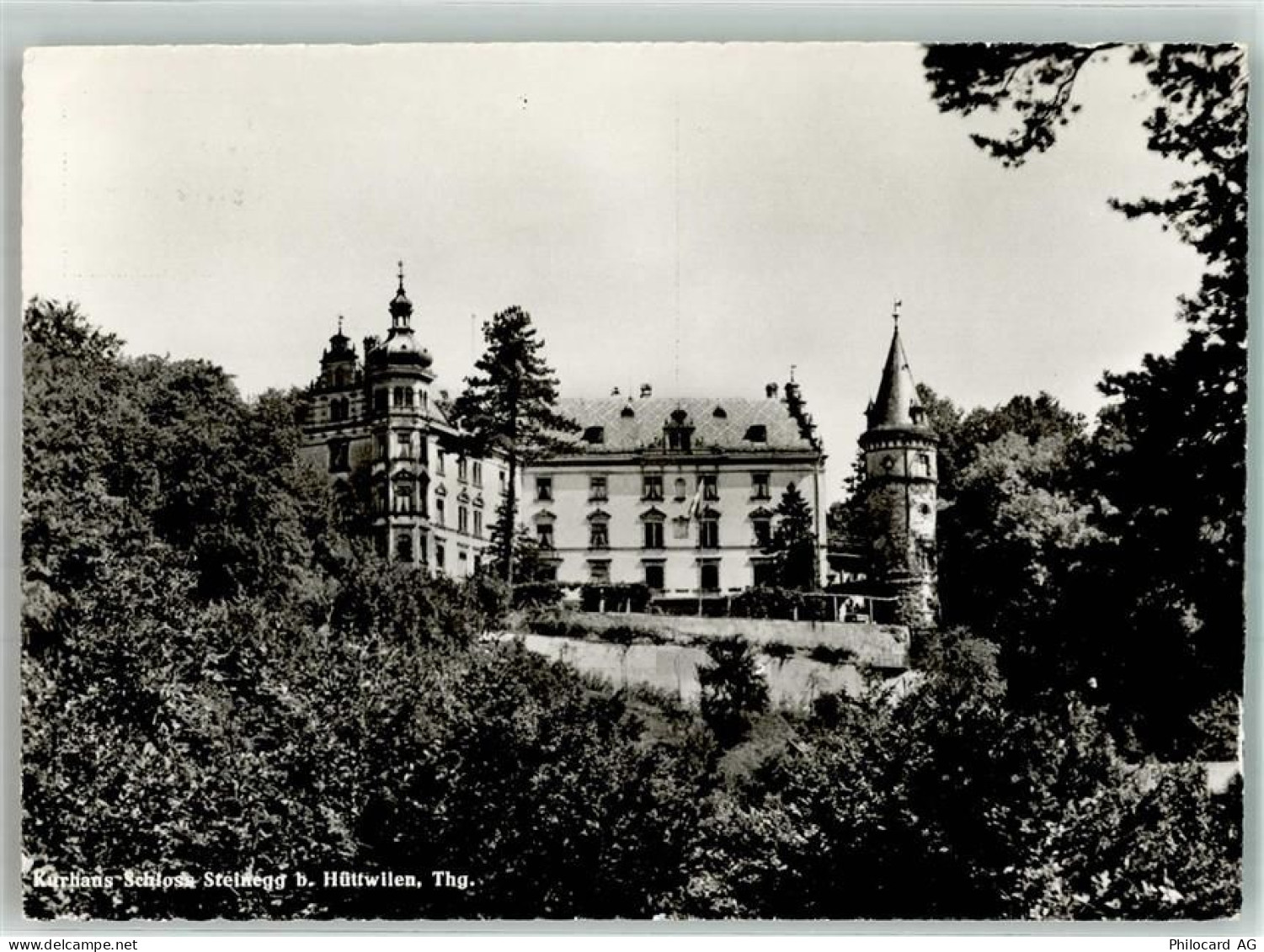 8536 Hüttwilen 1953 Foto AK Schloss Steinegg Kurhaus - 38071623
