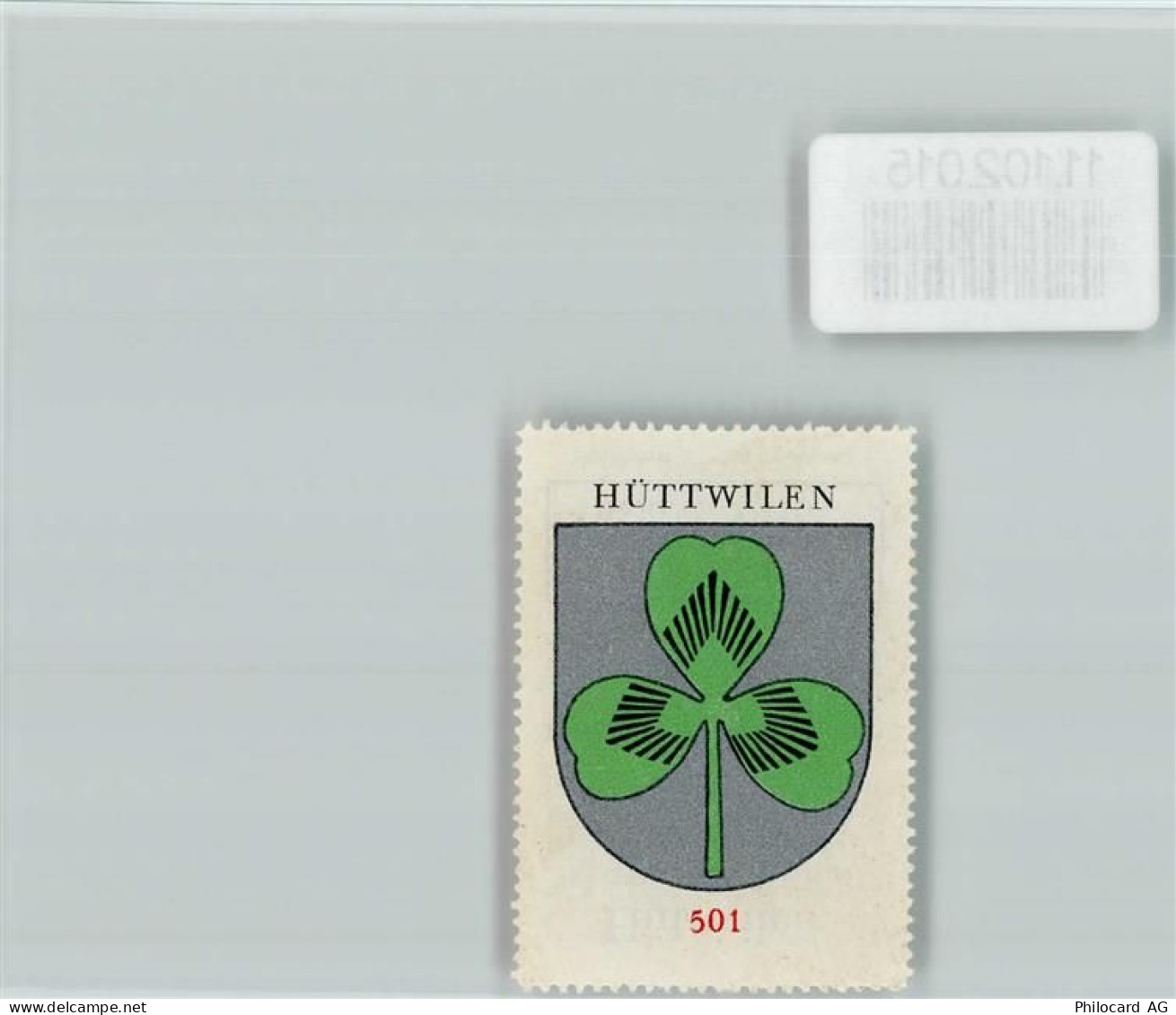 8536 Hüttwilen - Vignette Wappen Kaffee Hag ca 1920-1940 - 11102015