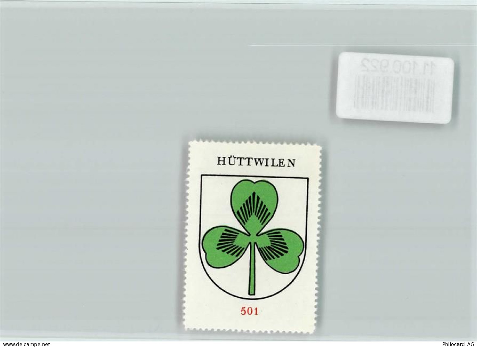 8536 Hüttwilen - Vignette Wappen Kaffee Hag ca 1920-1940 Hüttwilen - 11100922