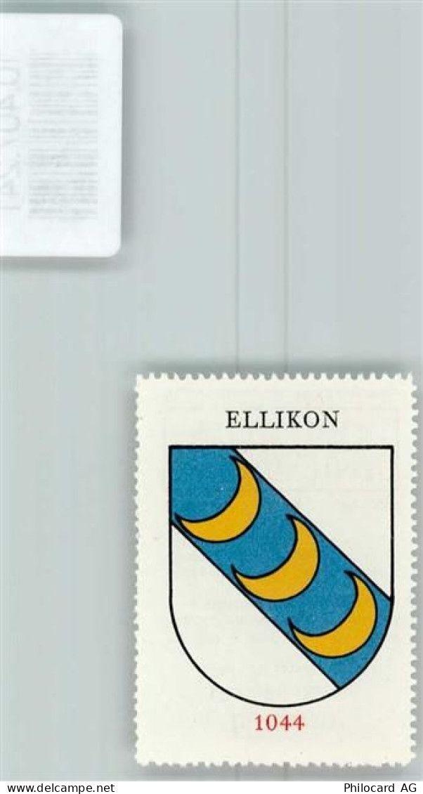 8548 Ellikon an der Thur - Vignette Wappen Kaffee Hag 1920-1940 Monde - 10407241