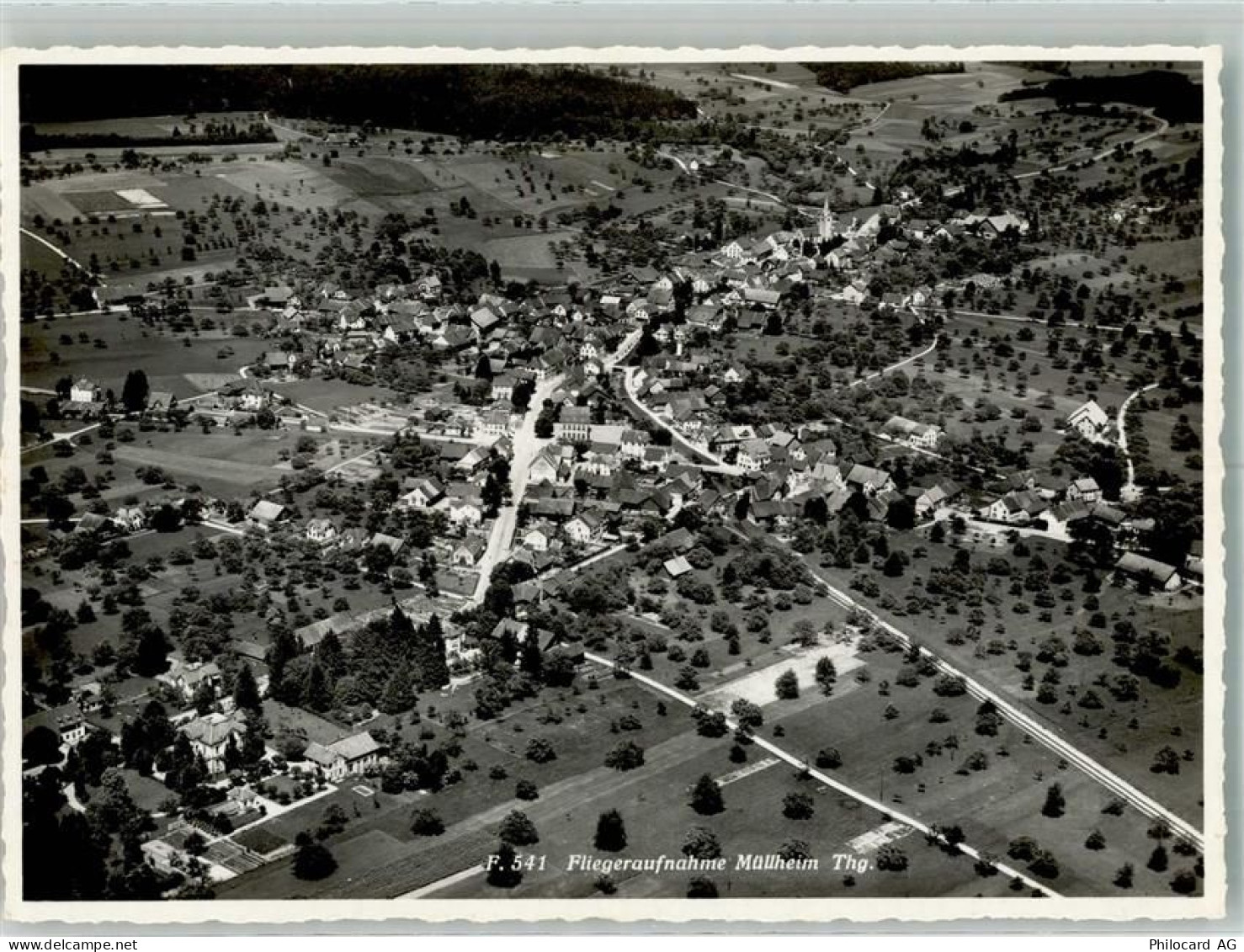 8555 Müllheim TG 1944 Foto AK Fliegeraufnahme - 13990499