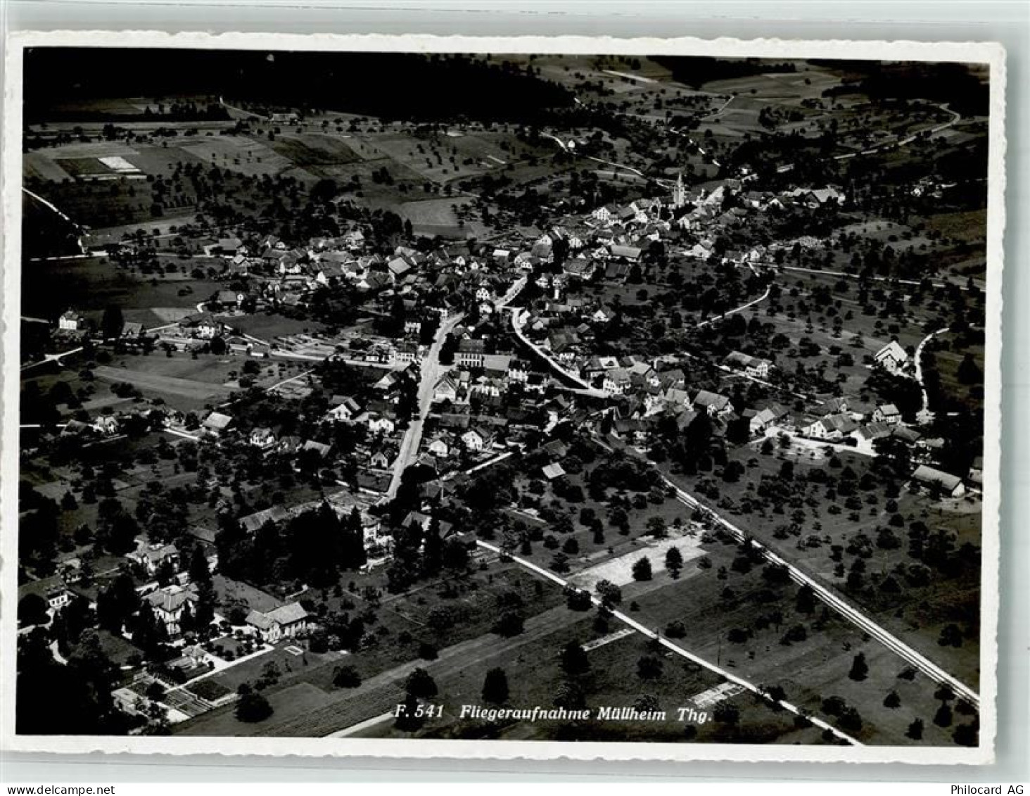8555 Müllheim TG 1944 Foto AK Fliegeraufnahme - 13993764
