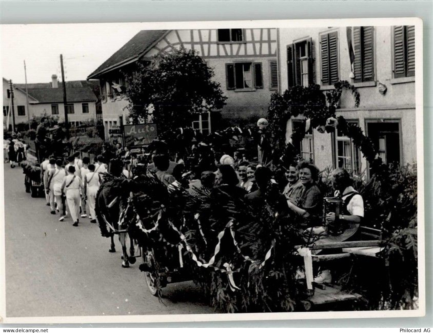 8555 Müllheim TG Foto AK Damenchor Festumzu - 13312344