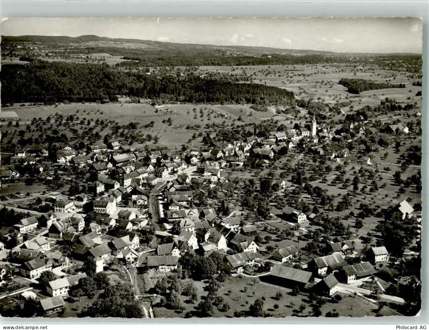 8555 Müllheim TG Foto AK Fliegeraufnahme - 10729495