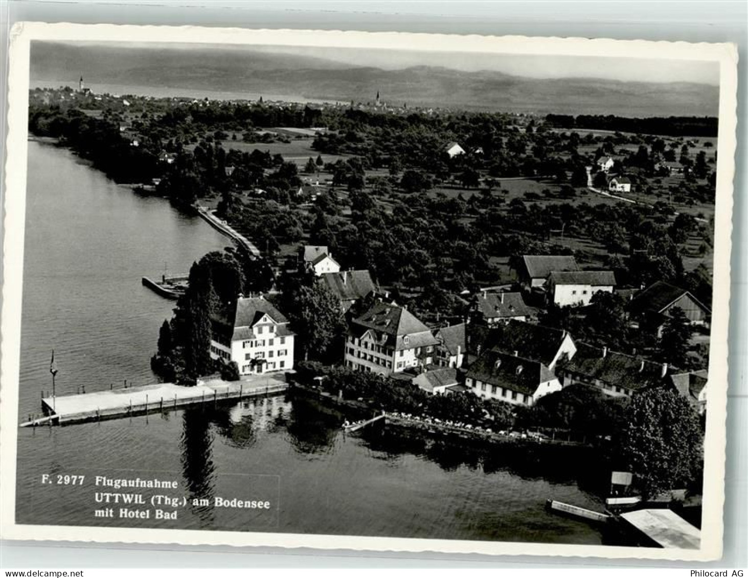 8592 Uttwil Foto AK Fliegeraufnahme Hotel Bad - 38024092