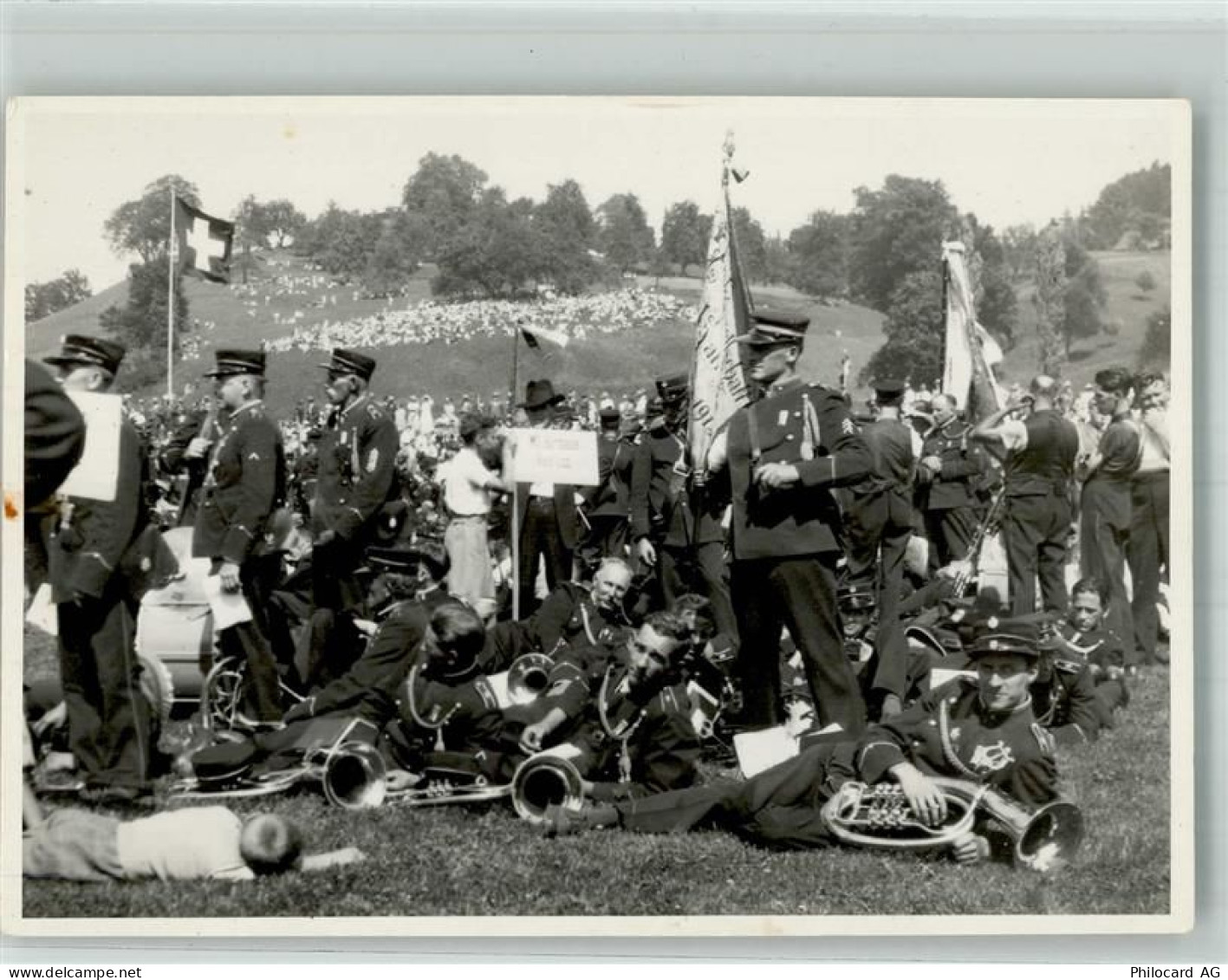 8592 Uttwil Foto AK Uniform Musikverein Ort handschriftlich - 13993786