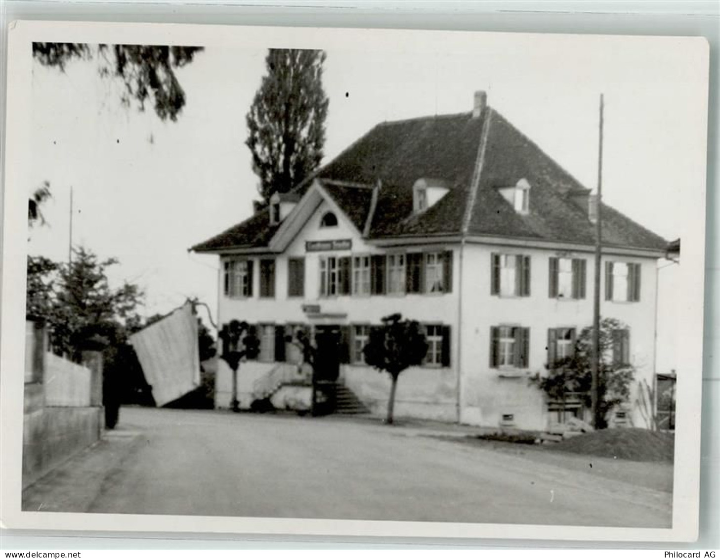 8592 Uttwil - Gasthaus Traube Ort handschriftlich Fotoabzug - 38024091