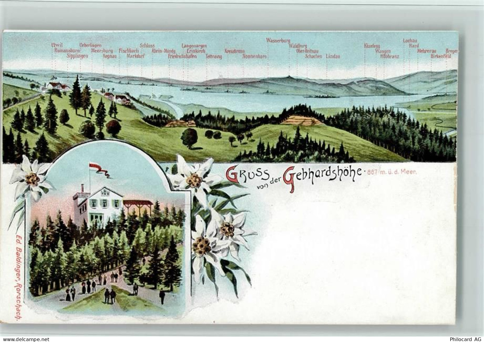 8596 Münsterlingen 1898 - Gruss aus - Gebhardshöhe , sehr gute Erhaltung... - 13079262