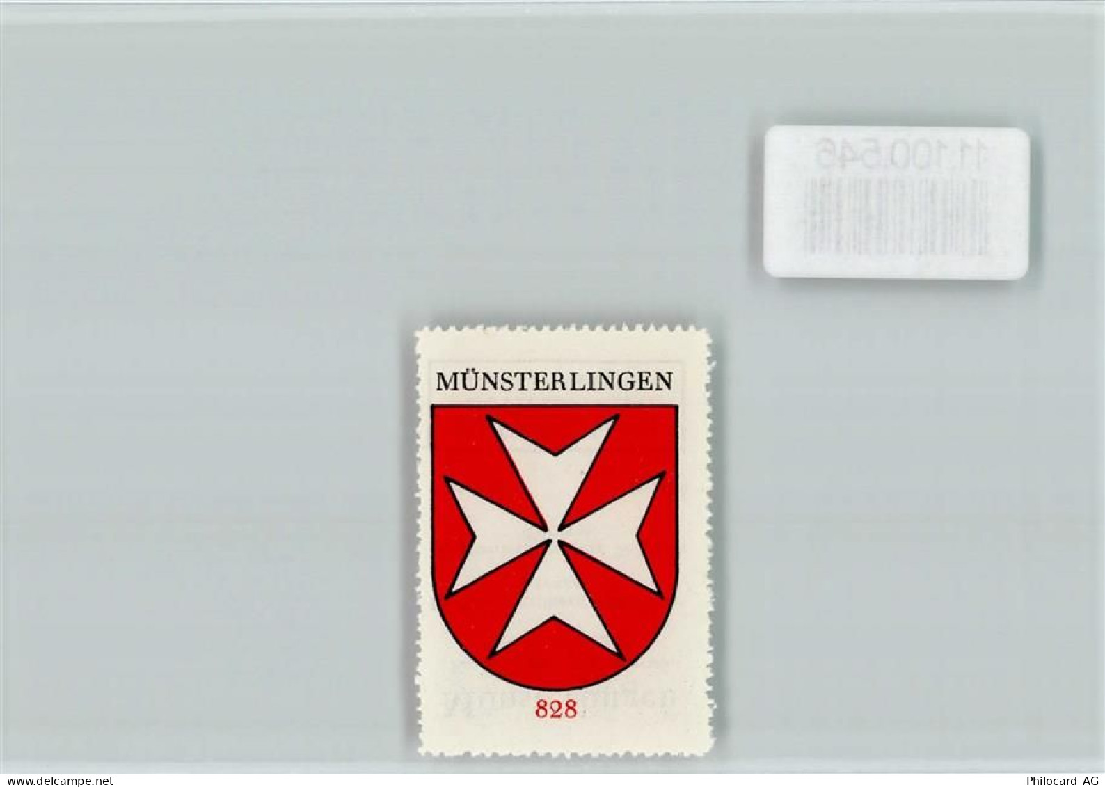 8596 Münsterlingen - Vignette Wappen Kaffee Hag ca 1920-1940 Münsterling... - 11100546