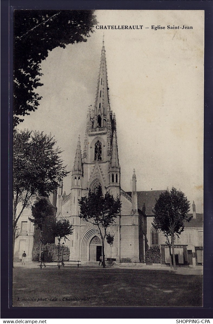 86 - Chatellerault - Eglise St-Jean - Voyagé - Dos divisé