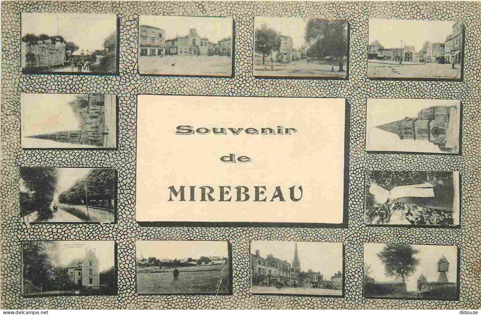 86 - Mirebeau - Multivues - CPA - Oblitération de 1928 - Voir Scans Recto-Verso