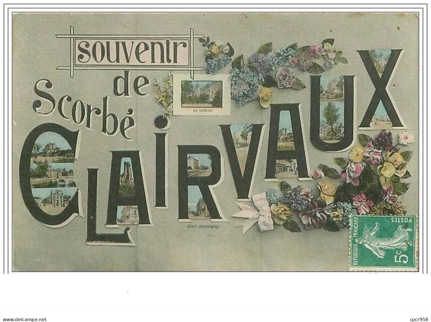 86.SCORBE CLAIRVAUX.SOUVENIR DE SCORBE CLAIRVAUX