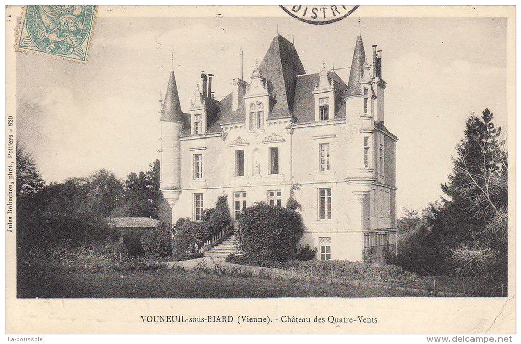 86 VOUNEUIL SOUS BIARD - château des quatre vents.