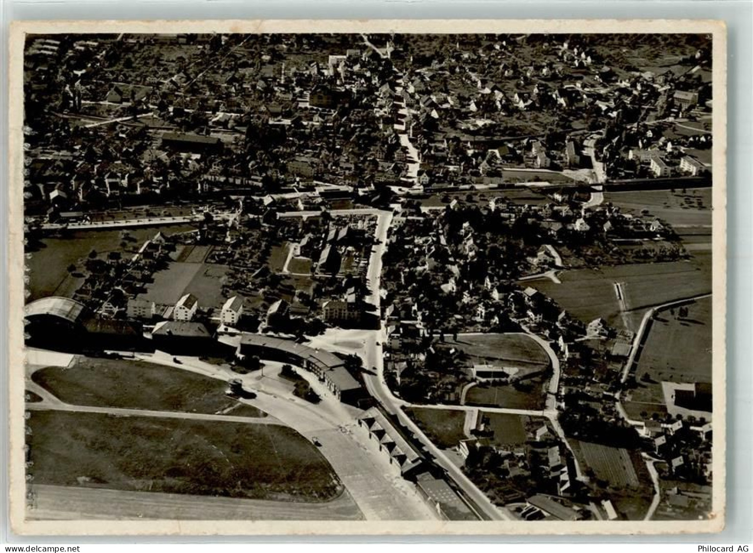 8600 Dübendorf Gebrauchsspuren Reissnagellöcher Fliegeraufnahme Kaserne ... - 39701106