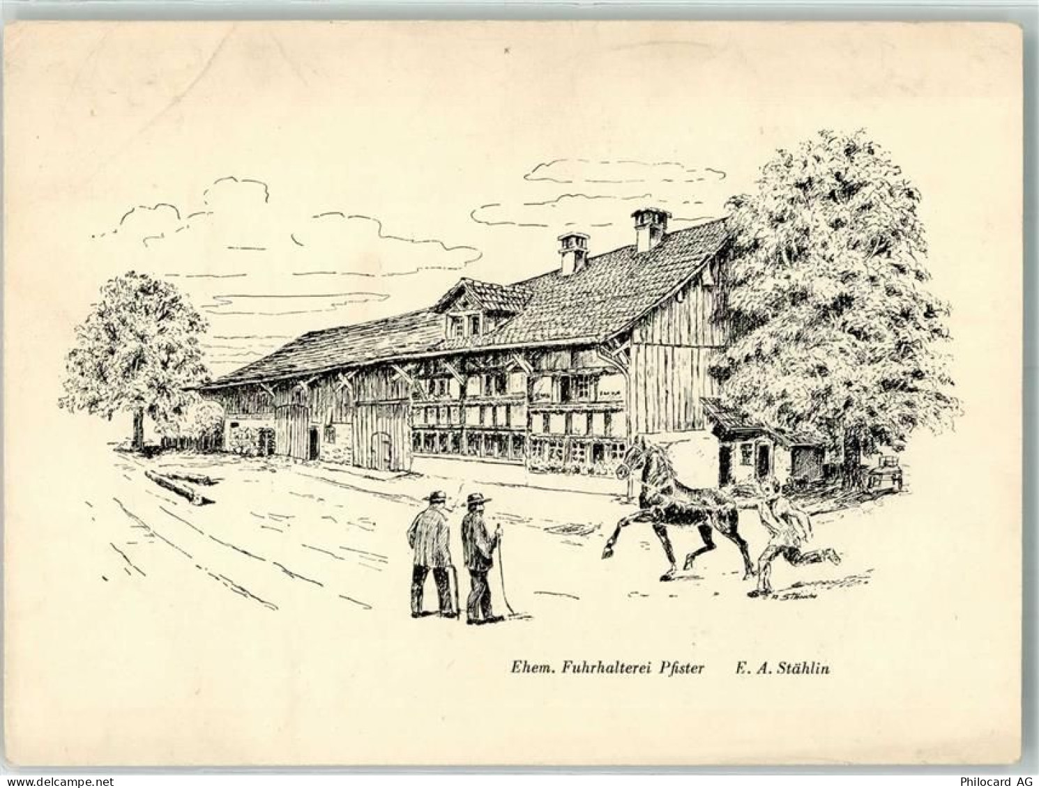 8600 Dübendorf Gebrauchsspuren sign. Stählin Fuhrhalterei Pfister Künstl... - 39701814