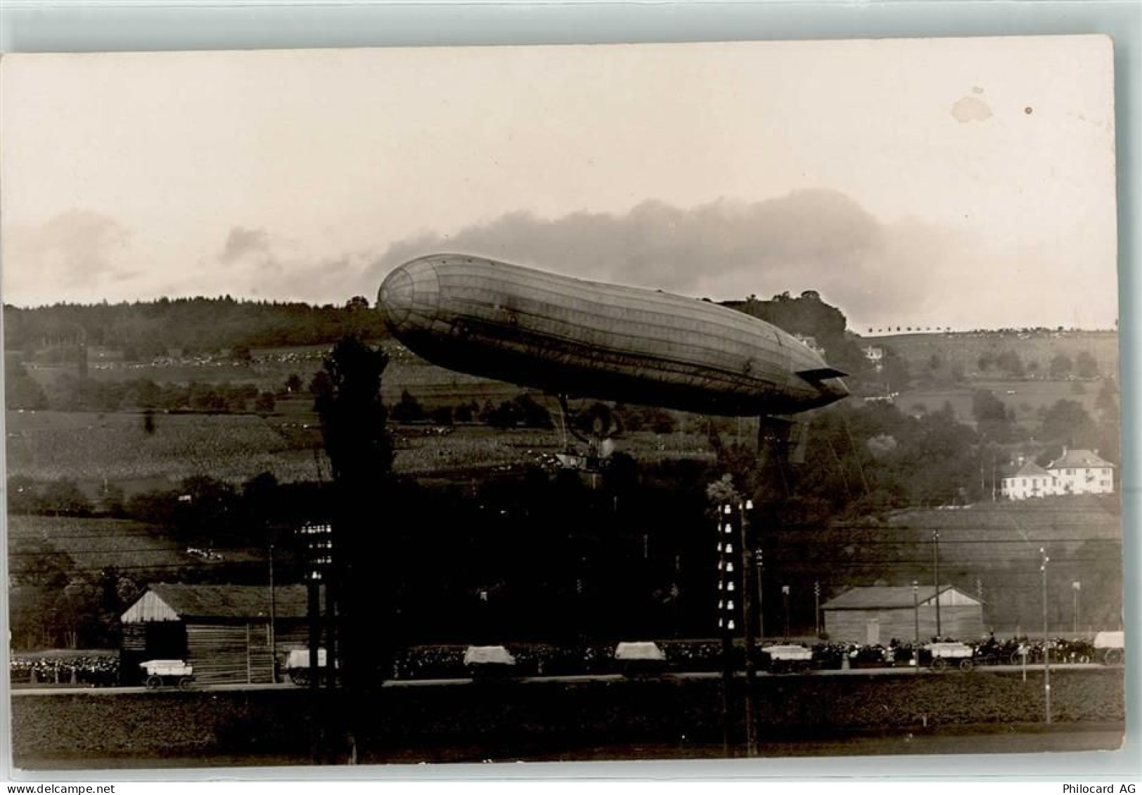 8600 Dübendorf Privatfoto AK Zeppelin Luftschiff Ort handschriftlich - 13616441