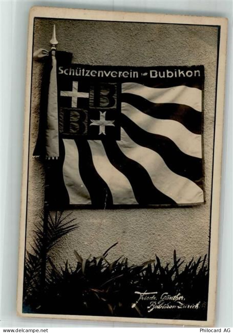 8608 Bubikon Foto AK Fahne Schützenverein - 13307394