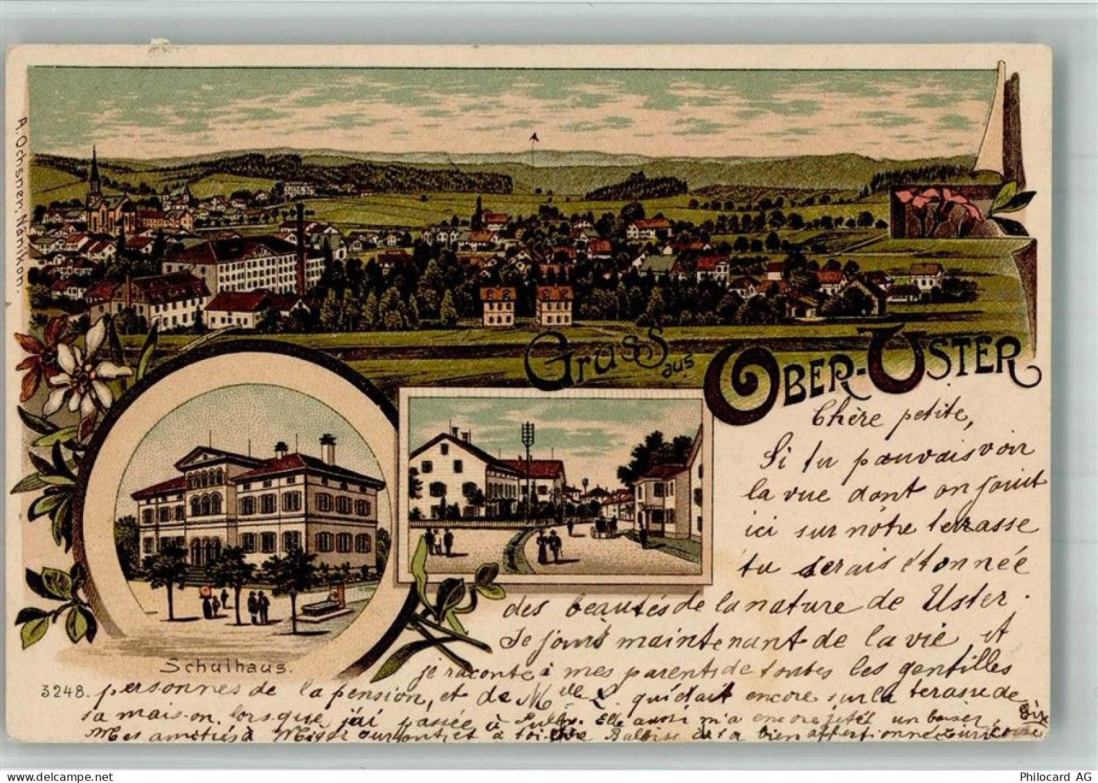 8610 Uster 1900 BOAKC Ober- Uster Schulhaus - 13717465