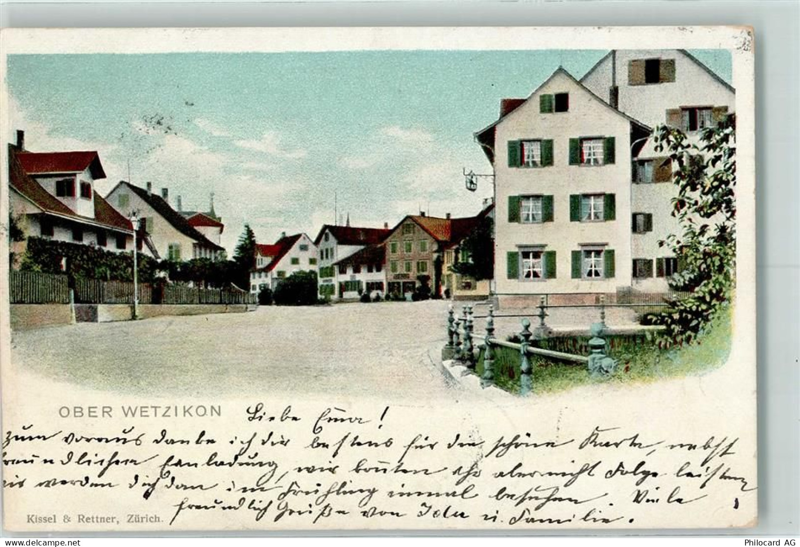8620 Wetzikon ZH 1902 Gebrauchsspuren Ober-Wetzikon - 13224857