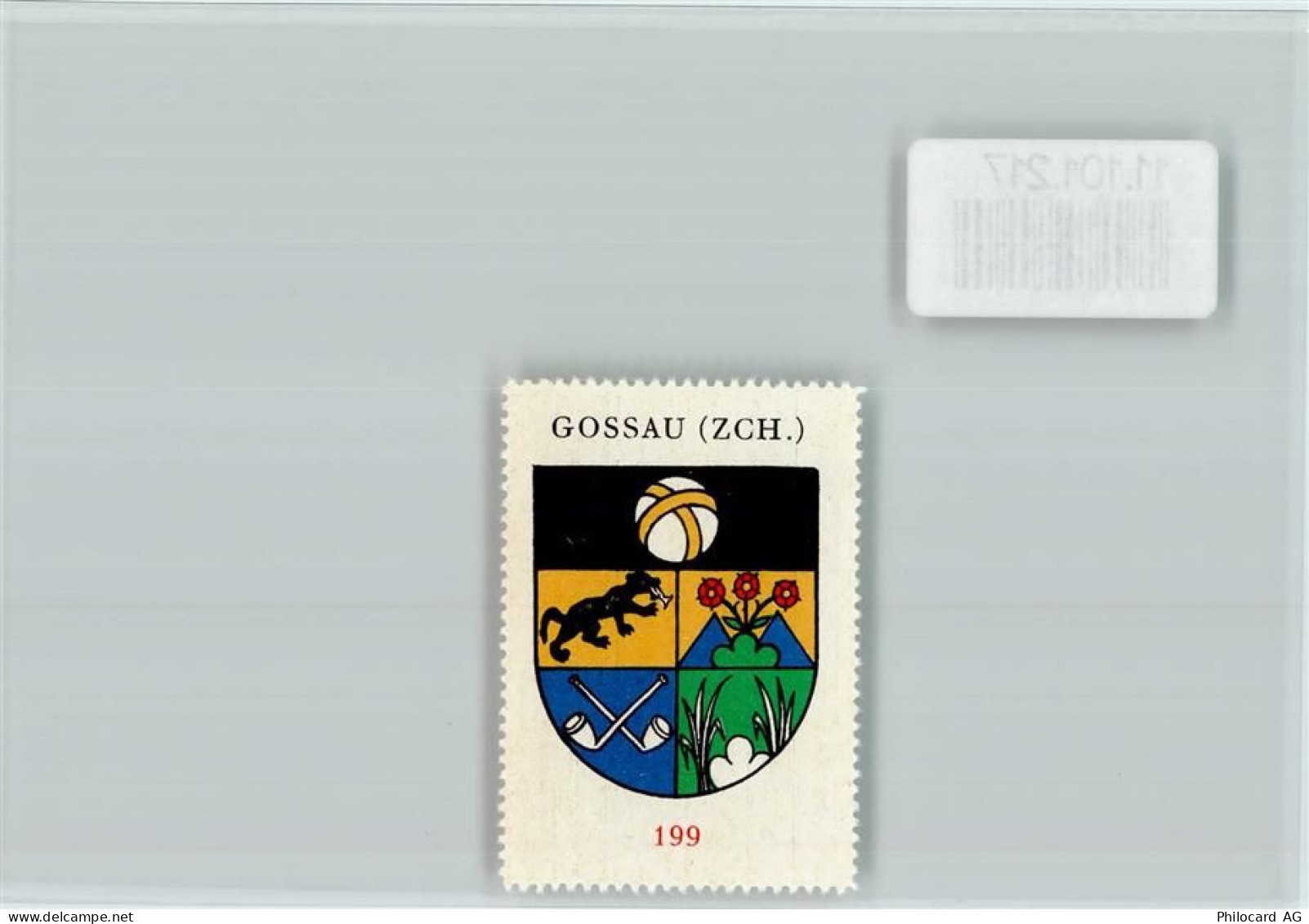 8625 Gossau ZH - Vignette Wappen Kaffee Hag ca 1920-1940 GOssau - 11101217