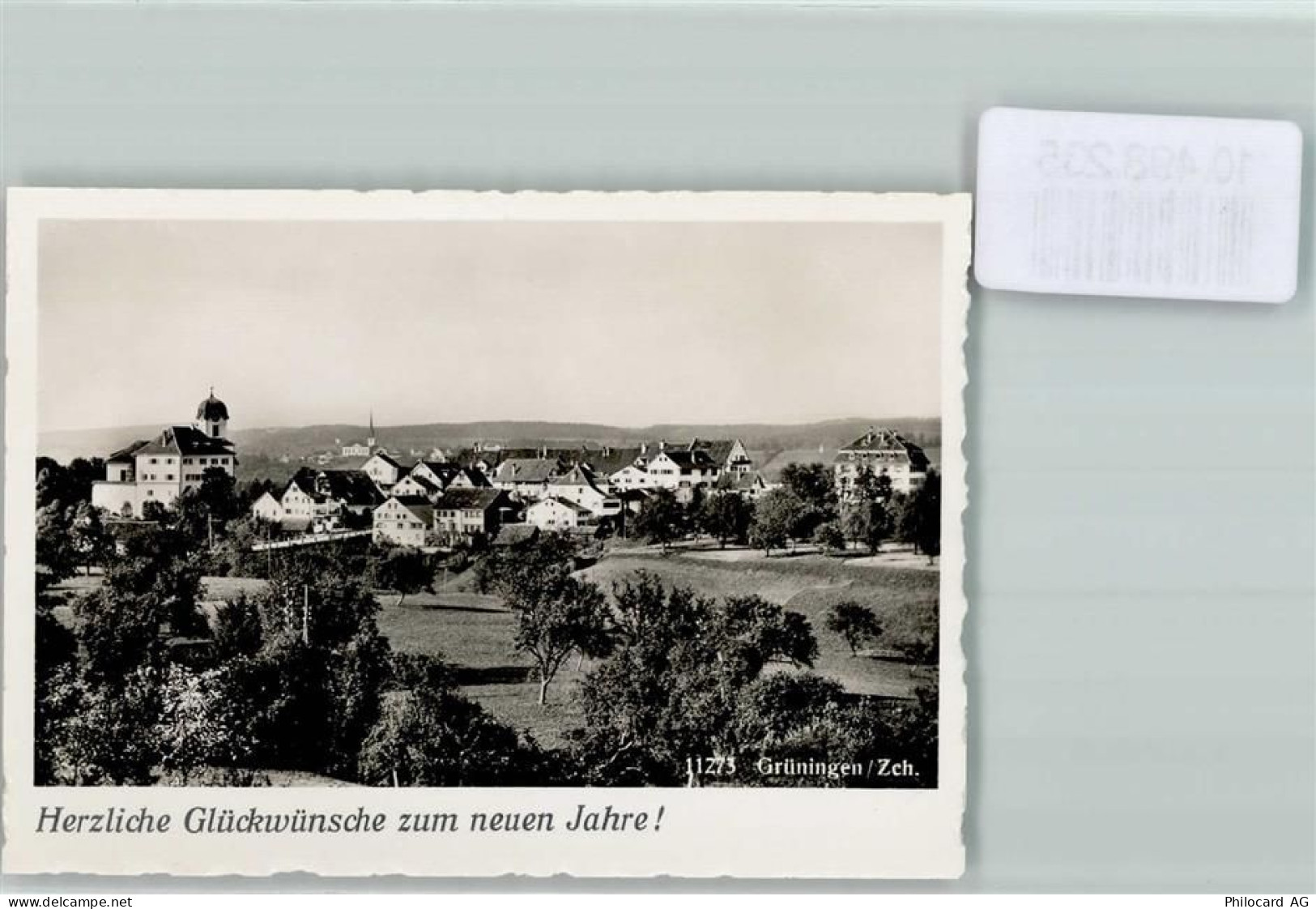 8627 Grüningen FOTO KEINE AK Foto 10cm x 7cm Neujahrswunsch - 10498235